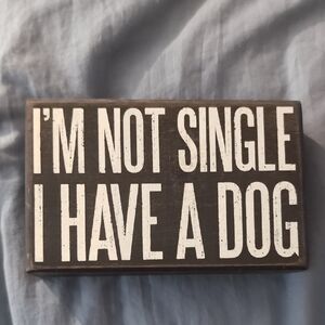 Decorative Dog Lover Sign - Black and White